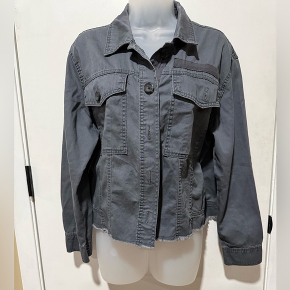 Kensie Jackets & Blazers - Kensie Charcoal Utility Jacket